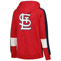 St. Louis Cardinals Women's Colorblock Full-Zip Hoodie Red | New Era