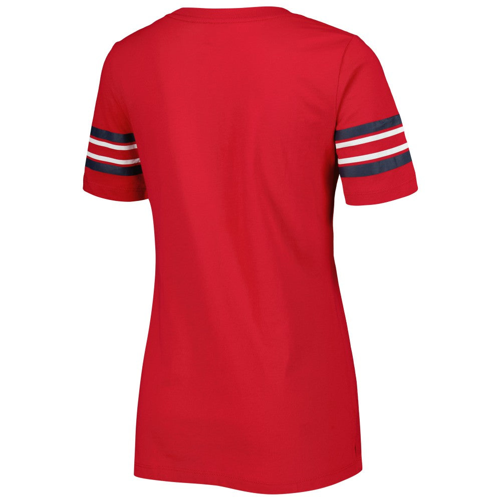 St. Louis Cardinals Women's Team Stripe T-Shirt Red | New Era