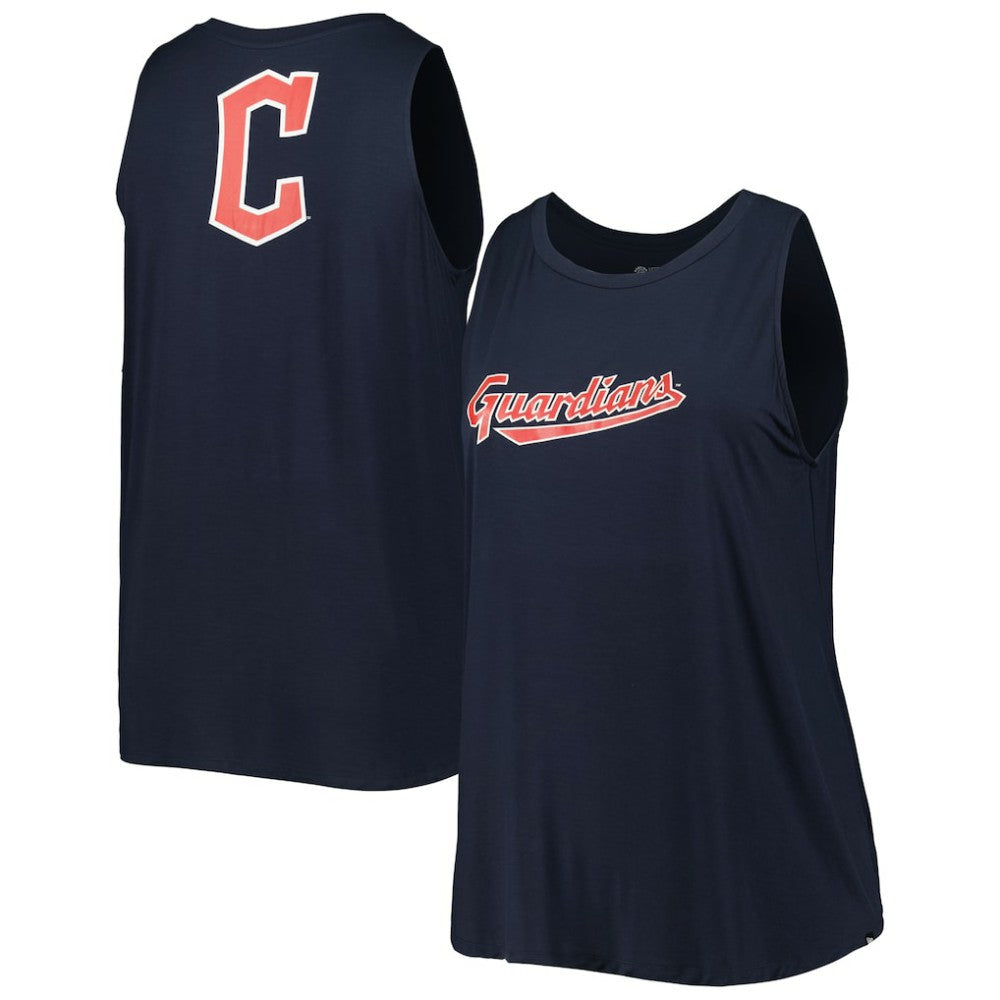Cleveland Guardians Women's Plus Size Tank Top Navy | New Era