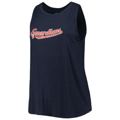 Cleveland Guardians Women's Plus Size Tank Top Navy | New Era