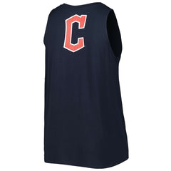 Cleveland Guardians Women's Plus Size Tank Top Navy | New Era