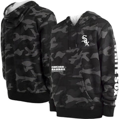 Chicago White Sox Camo Pullover Hoodie Black | New Era