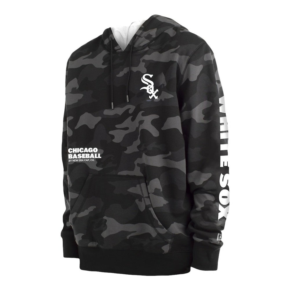 Chicago White Sox Camo Pullover Hoodie Black | New Era