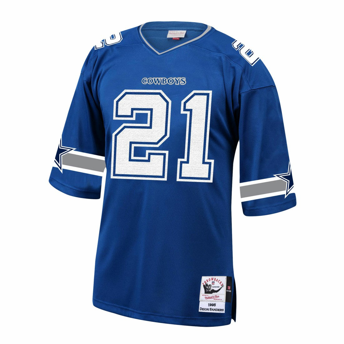 Deion Sanders Dallas Cowboys 1996 Authentic Throwback Retired Player Jersey - Royal cheap