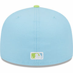 Los Angeles Dodgers Spring Color Two-Tone 59FIFTY Fitted Hat Light Blue/Neon Green | New Era