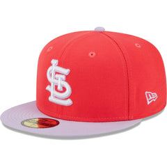 St. Louis Cardinals Spring Color Two-Tone 59FIFTY Fitted Hat Red/Lavender | New Era