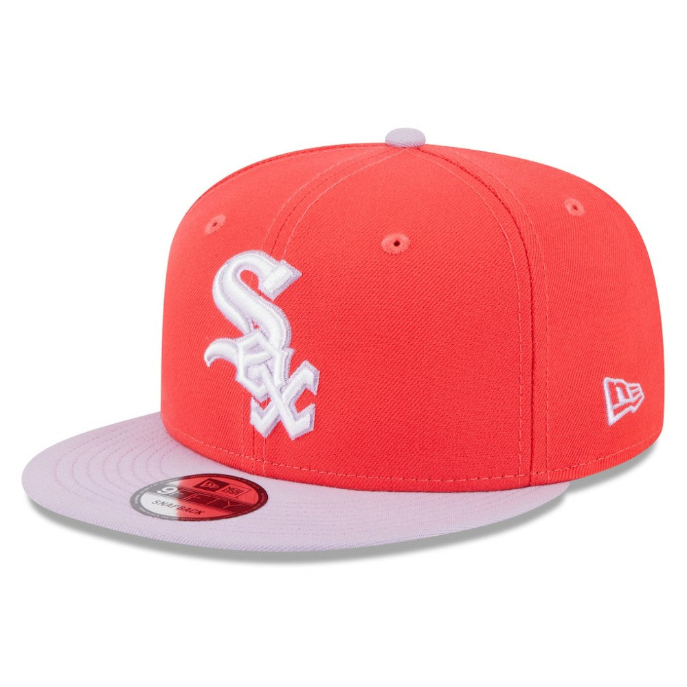 Chicago White Sox Spring Basic Two-Tone 9FIFTY Snapback Hat Red/Purple | New Era