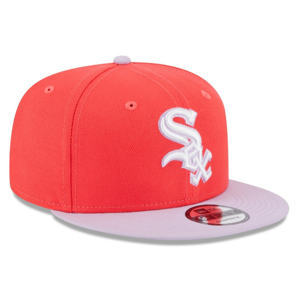 Chicago White Sox Spring Basic Two-Tone 9FIFTY Snapback Hat Red/Purple | New Era