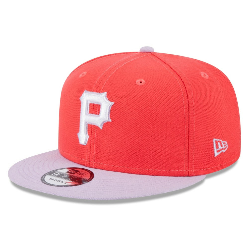 Pittsburgh Pirates Spring Basic Two-Tone 9FIFTY Snapback Hat Red/Purple | New Era