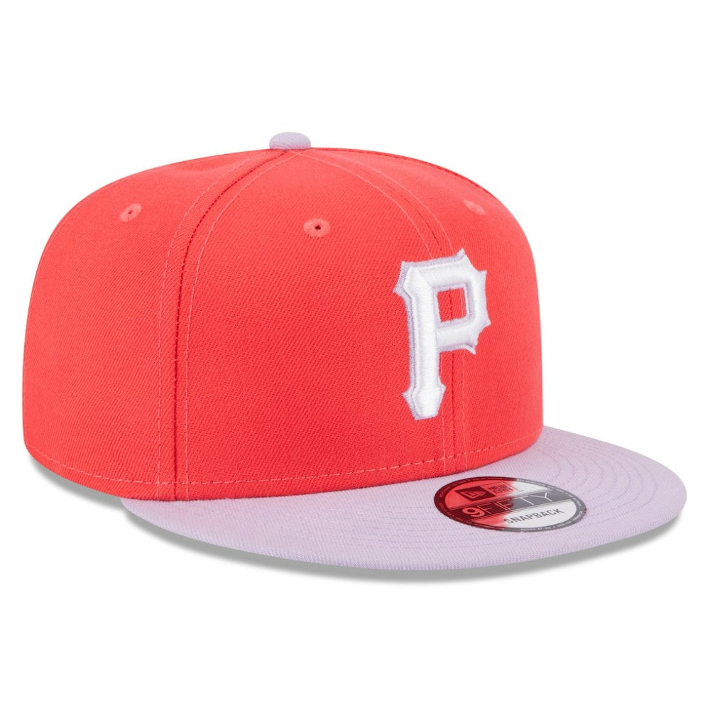 Pittsburgh Pirates Spring Basic Two-Tone 9FIFTY Snapback Hat Red/Purple | New Era