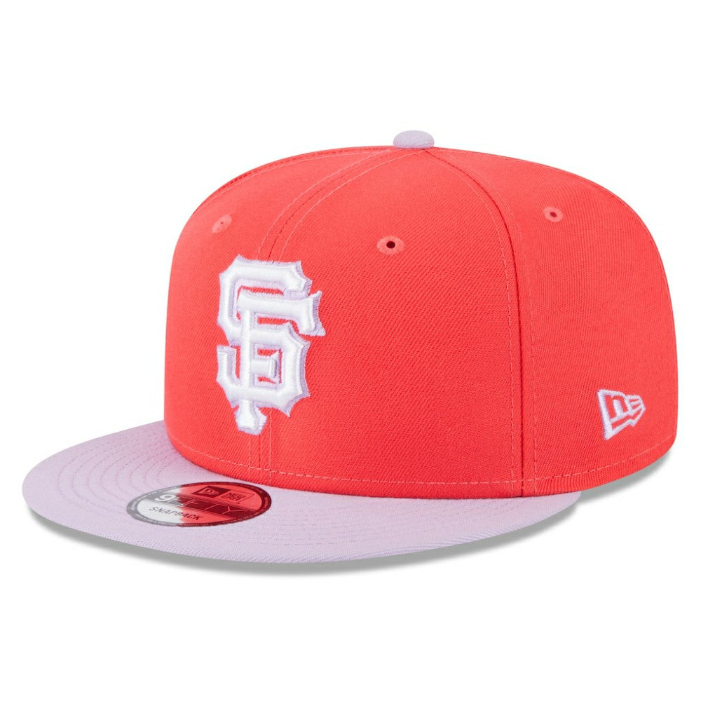 San Francisco Giants Spring Basic Two-Tone 9FIFTY Snapback Hat Red/Purple | New Era