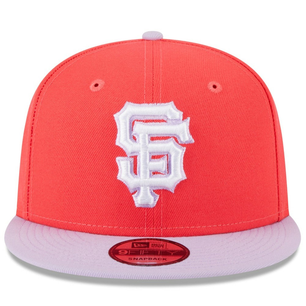 San Francisco Giants Spring Basic Two-Tone 9FIFTY Snapback Hat Red/Purple | New Era