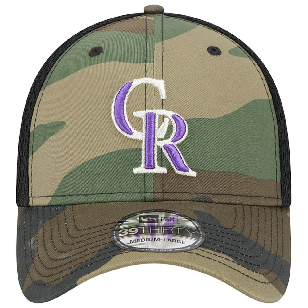 Colorado Rockies Team Neo 39THIRTY Flex Hat Camo | New Era
