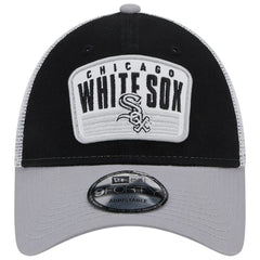 Chicago White Sox Two-Tone Patch 9FORTY Snapback Hat Black | New Era