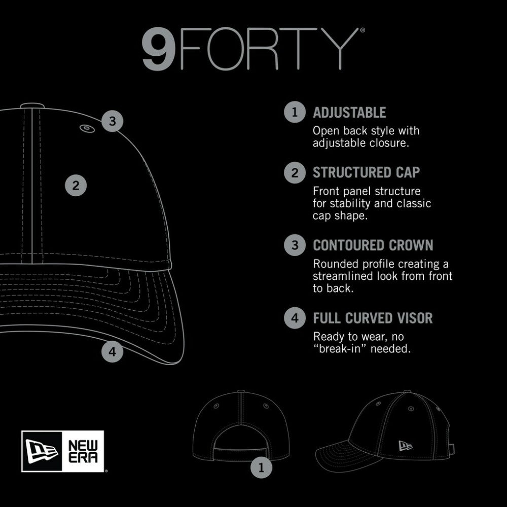 San Francisco Giants Two-Tone Patch 9FORTY Snapback Hat Black | New Era