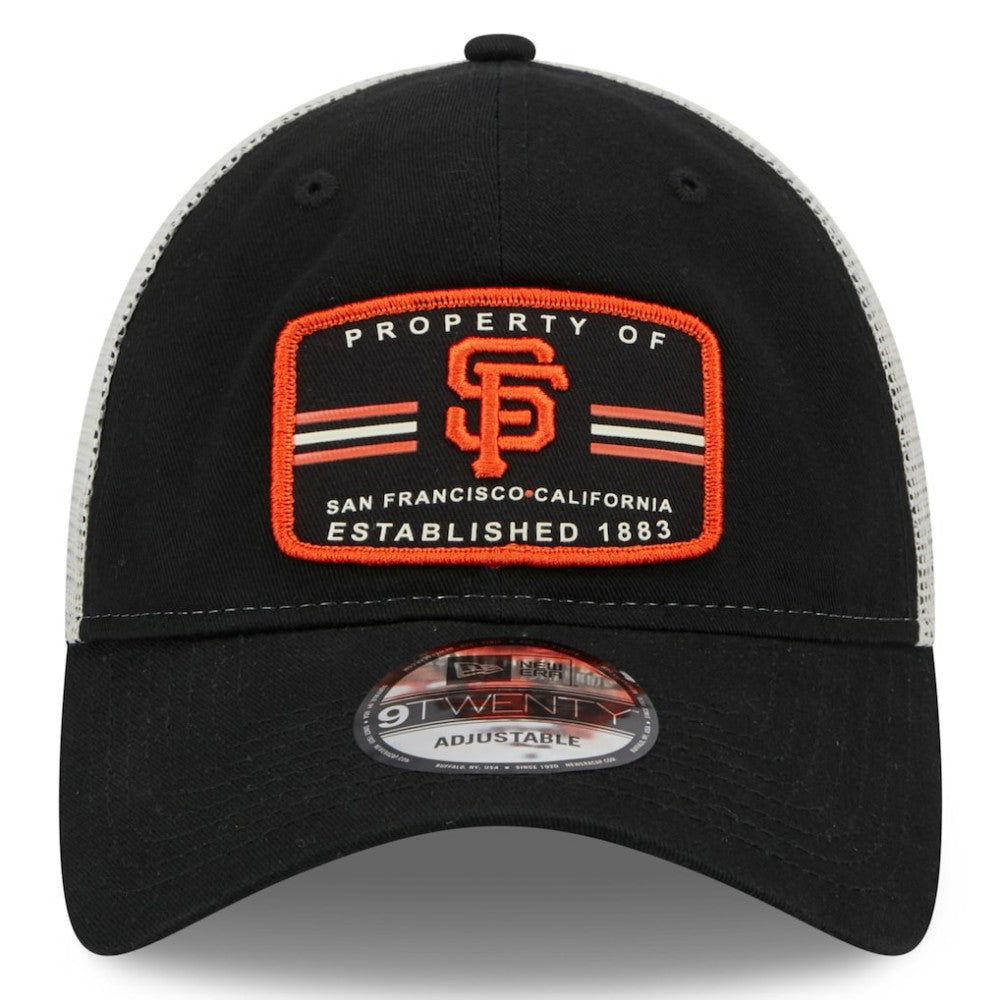 San Francisco Giants Property Trucker 9TWENTY Snapback Hat Black | New Era