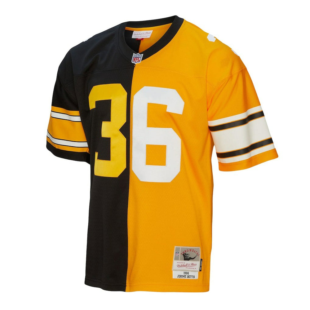 Jerome Bettis Pittsburgh Steelers 1996 Split Legacy Replica Jersey - Black/Gold discount