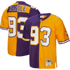 John Randle Minnesota Vikings 1998 Split Legacy Replica Jersey - Purple/Gold outlet