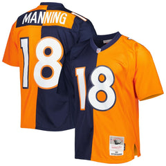 Peyton Manning Denver Broncos 2015 Split Legacy Replica Jersey - Navy/Orange sale
