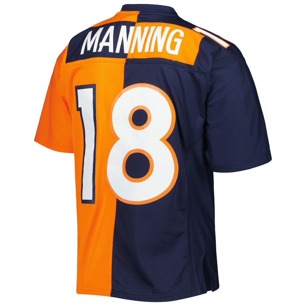 Peyton Manning Denver Broncos 2015 Split Legacy Replica Jersey - Navy/Orange sale