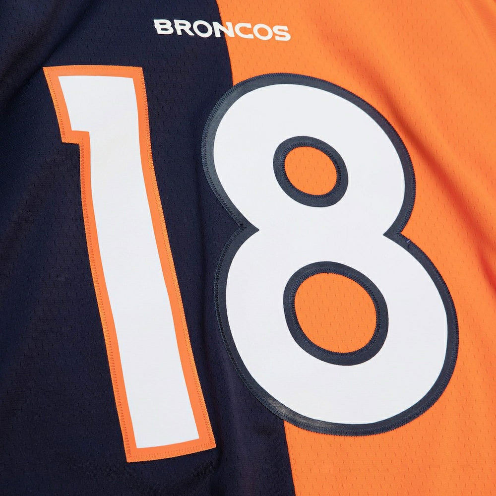Peyton Manning Denver Broncos 2015 Split Legacy Replica Jersey - Navy/Orange sale