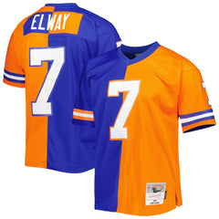 John Elway Denver Broncos 1990 Split Legacy Replica Jersey - Royal/Orange outlet