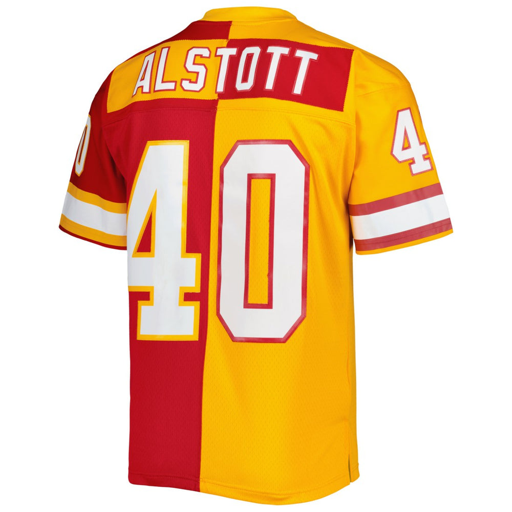 Mike Alstott Tampa Bay Buccaneers 1996 Split Legacy Replica Jersey - Orange/Red cheap