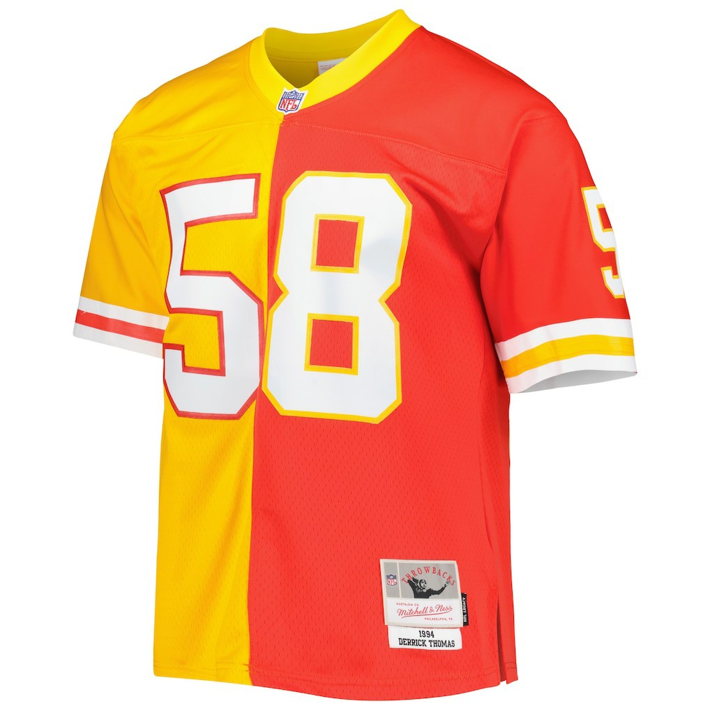 Derrick Thomas Kansas City Chiefs 1994 Split Legacy Replica Jersey - Red/Gold on sale