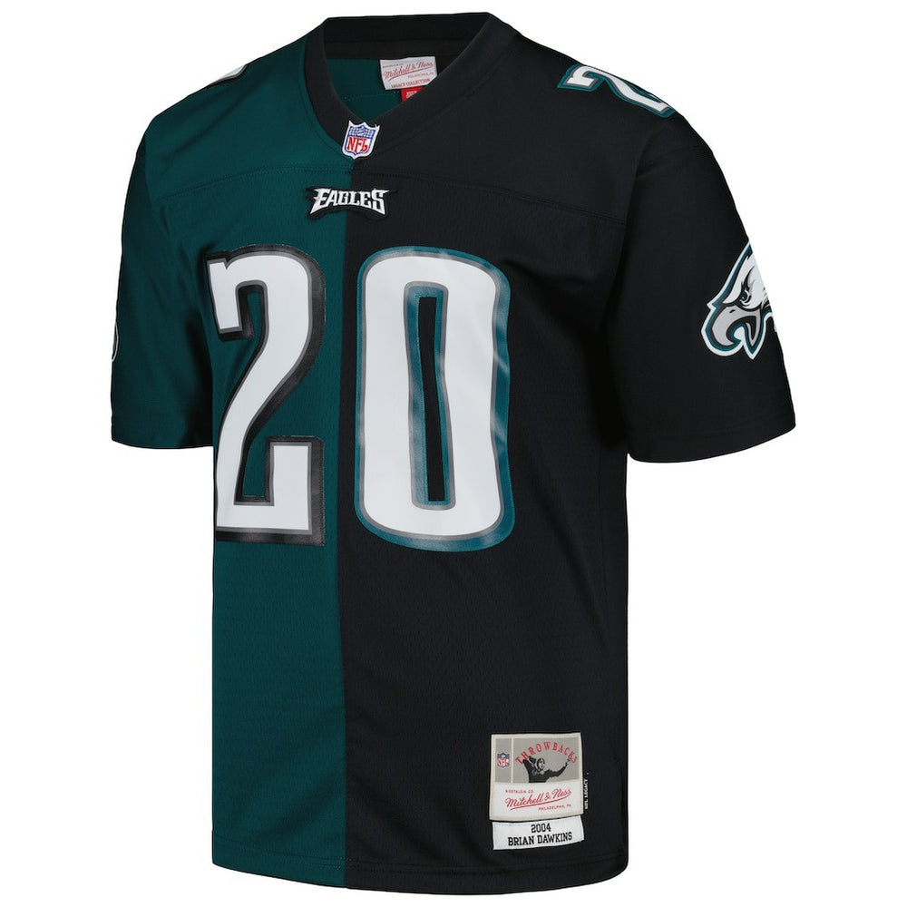 Brian Dawkins Philadelphia Eagles 2004 Split Legacy Replica Jersey - Midnight Green/Black for sale
