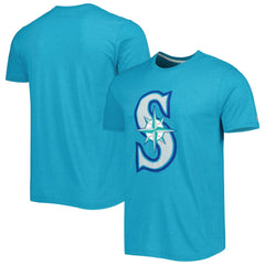 Seattle Mariners Homage Hand Drawn Logo Tri-Blend T-Shirt Teal