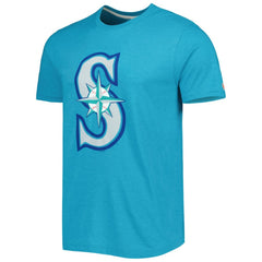 Seattle Mariners Homage Hand Drawn Logo Tri-Blend T-Shirt Teal
