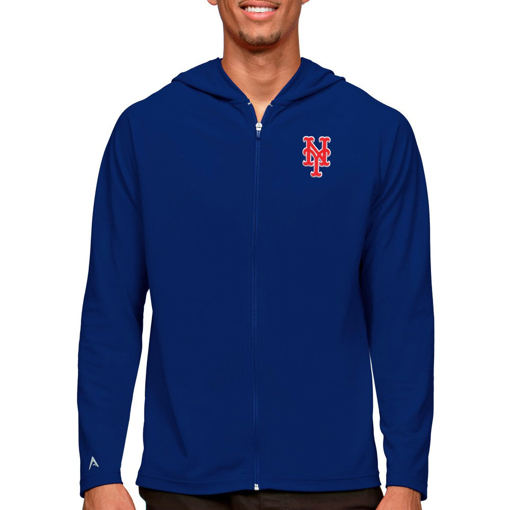 New York Mets Antigua Legacy Full-Zip Hoodie Royal