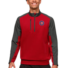 Chicago Cubs Antigua Team Quarter-Zip Pullover Top Red
