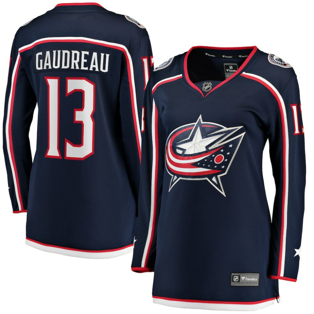 Johnny Gaudreau Columbus Blue Jackets Fanatics Women's Breakaway Player Jersey Navy