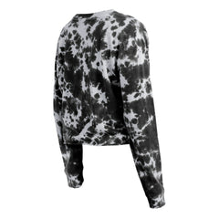 Chicago White Sox Women's Tie-Dye Cropped Long Sleeve T-Shirt Black | New Era