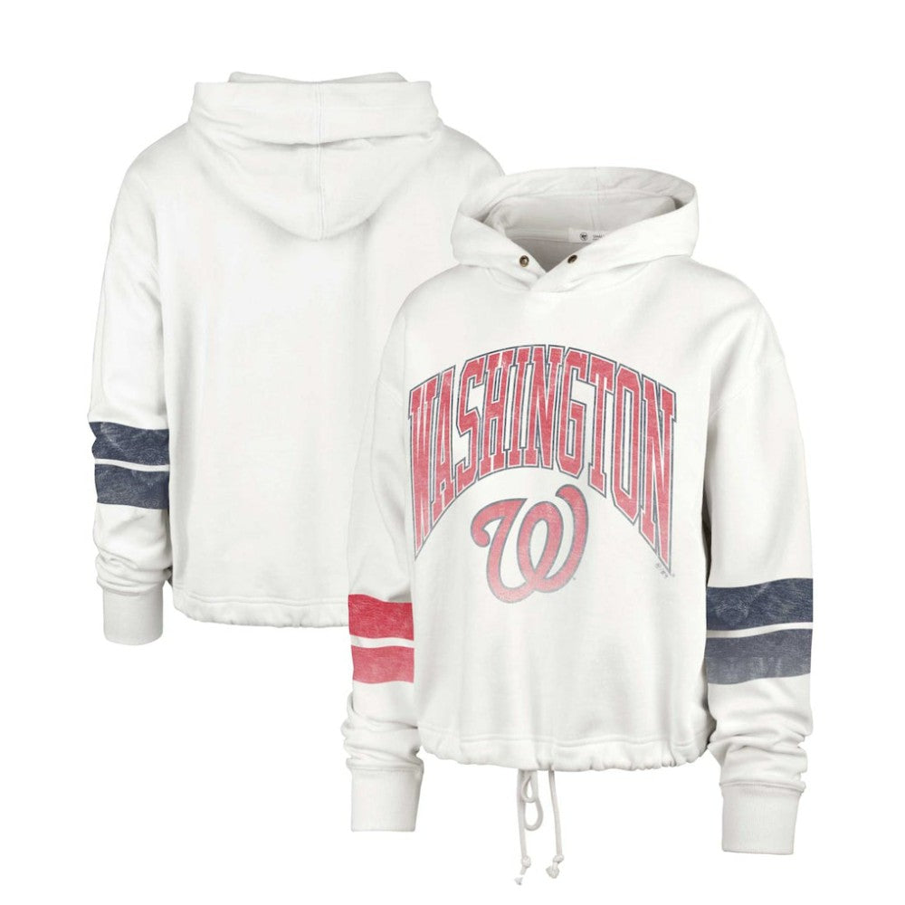 Washington Nationals Women's Harper Pullover Hoodie Cream | 47 brand