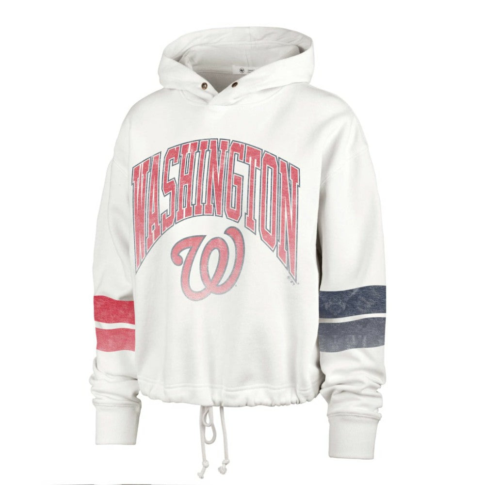 Washington Nationals Women's Harper Pullover Hoodie Cream | 47 brand