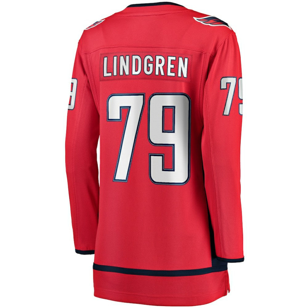 Charlie Lindgren Washington Capitals Fanatics Women's Home Breakaway Player Jersey Red