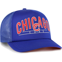 Chicago Cubs Backhaul Foam Trucker Snapback Hat Royal | 47 brand