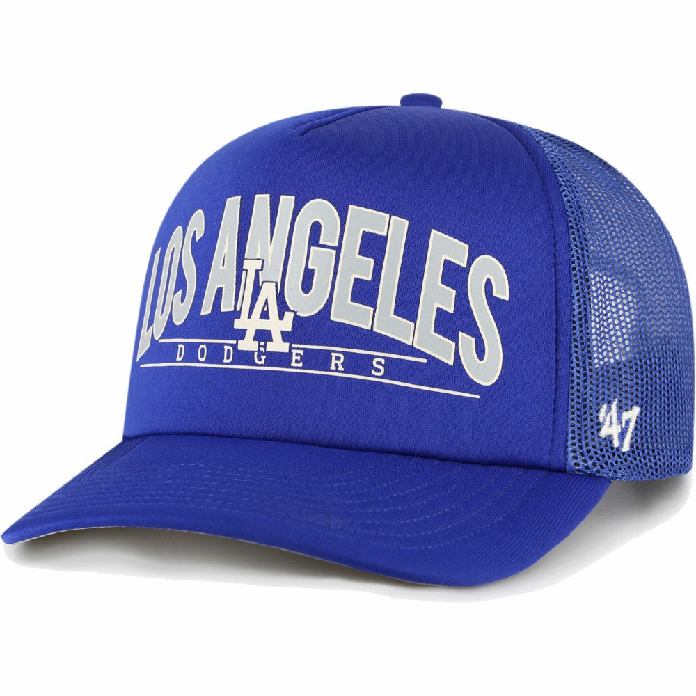 Los Angeles Dodgers Backhaul Foam Trucker Snapback Hat Royal | 47 brand