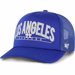 Los Angeles Dodgers Backhaul Foam Trucker Snapback Hat Royal | 47 brand