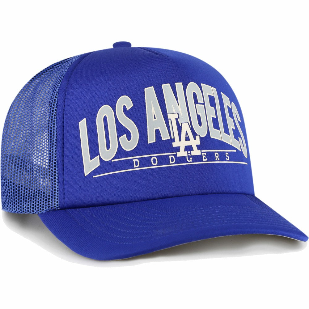 Los Angeles Dodgers Backhaul Foam Trucker Snapback Hat Royal | 47 brand