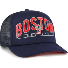 Boston Red Sox Backhaul Foam Trucker Snapback Hat Navy | 47 brand