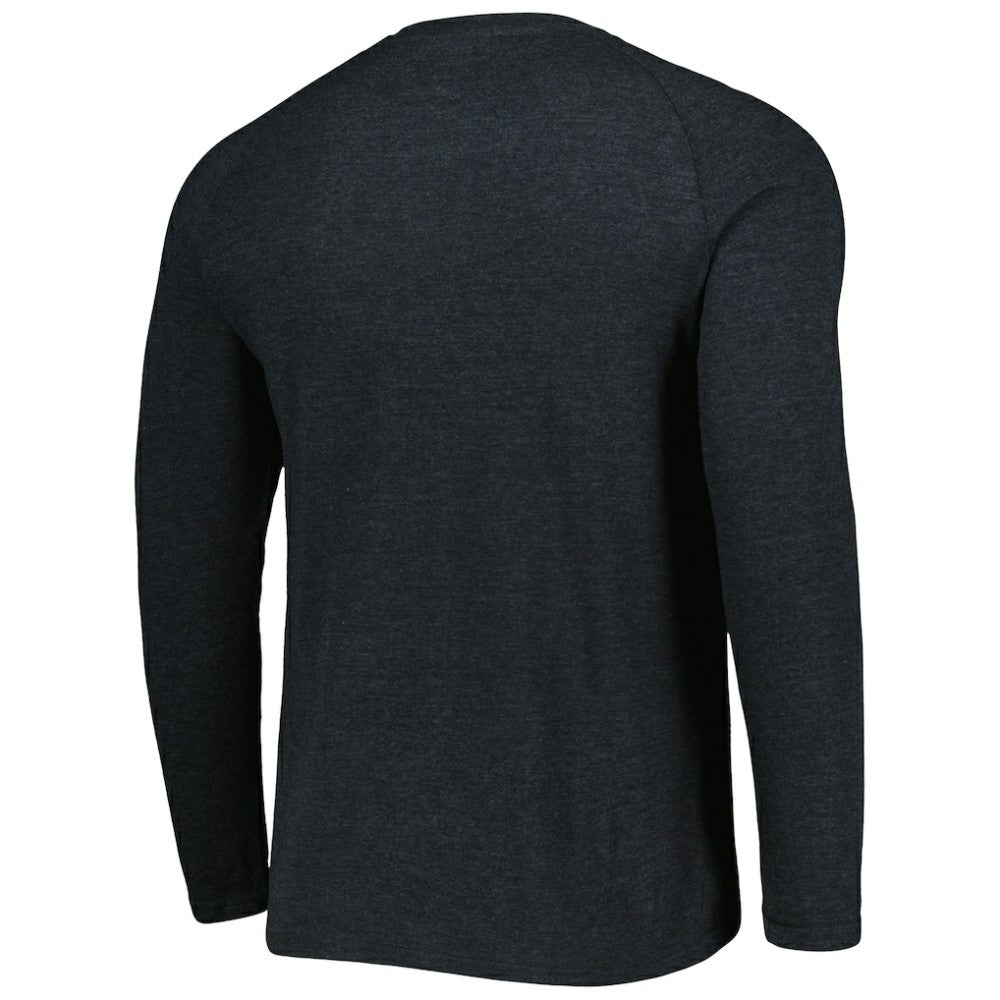 Chicago White Sox Concepts Sport Inertia Raglan Long Sleeve Henley Top Heather Black
