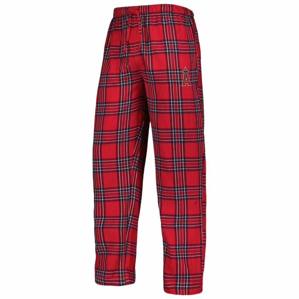 Los Angeles Angels Concepts Sport Badge Top & Pants Sleep Set Red/Navy