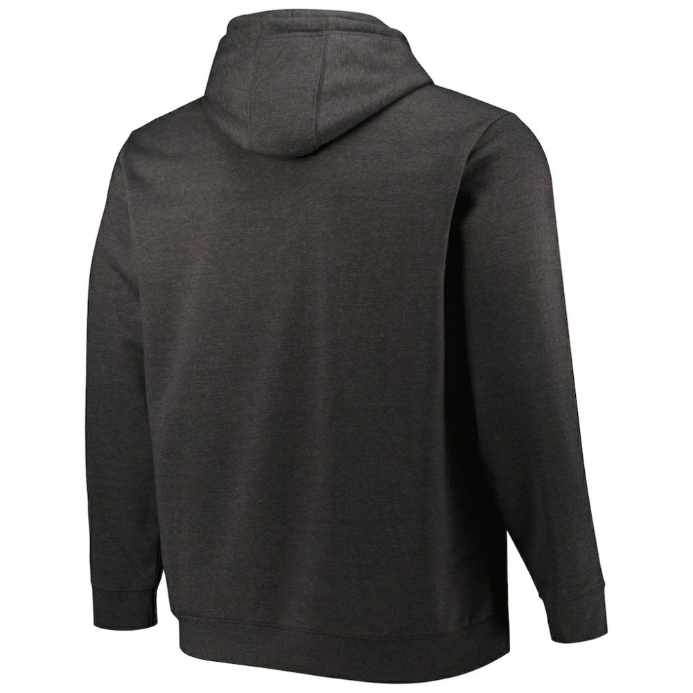 Tampa Bay Lightning Fanatics Big & Tall Dynasty Pullover Hoodie Heather Charcoal