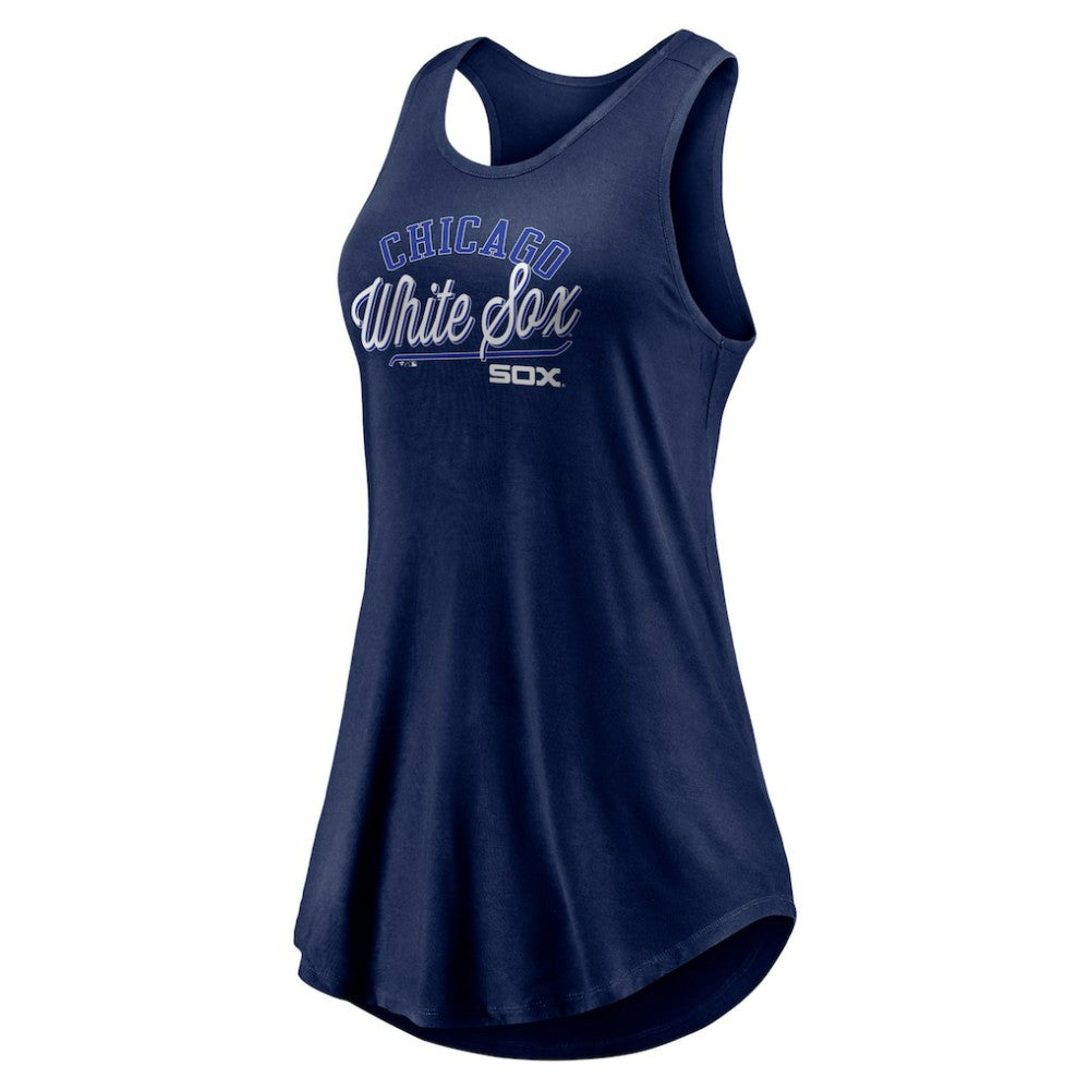 Chicago White Sox Women's Simplicity Swing Racerback Scoop Neck Tank Top Navy