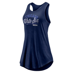 Chicago White Sox Women's Simplicity Swing Racerback Scoop Neck Tank Top Navy