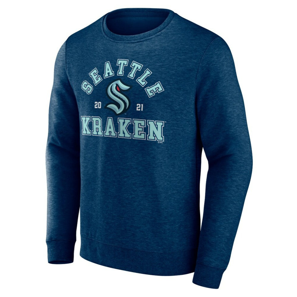 Seattle Kraken Fanatics Classic Arch Pullover Sweatshirt Navy