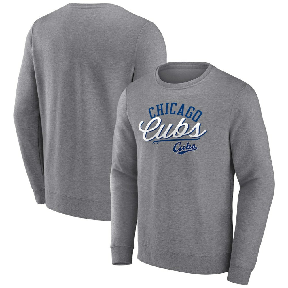 Chicago Cubs Simplicity Pullover Sweatshirt Gray